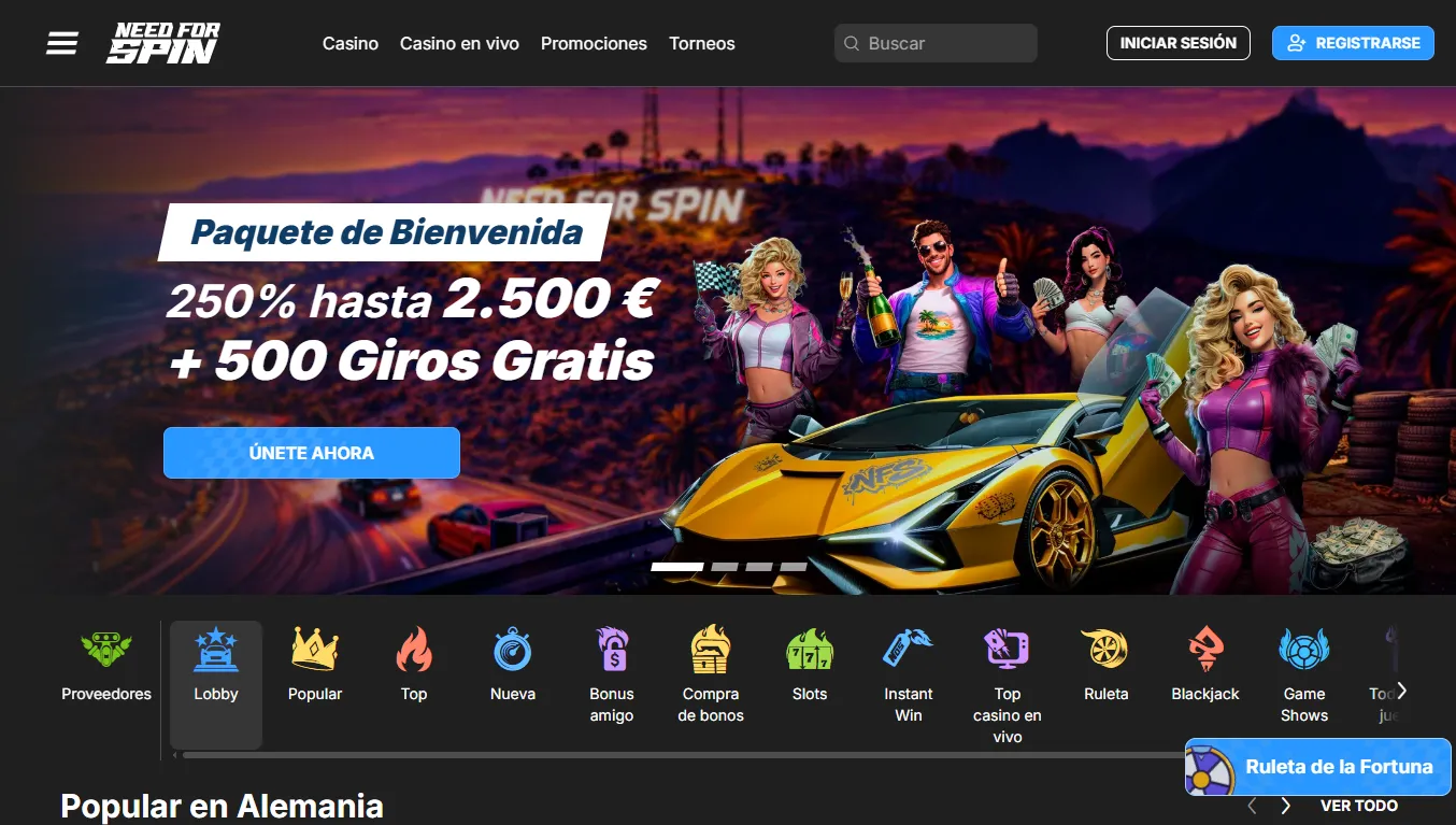 Need For Spin y sus 500 tiradas de bienvenida